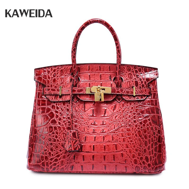 Brand Genuine Leather Women Large Shoulder Bag Female Crocodile Pattern Tote Bag With Tassel Women Handbag Brand Genuine Leather Women Large Shoulder Bag Female Crocodile Pattern Tote Bag With Tassel Women Handbag