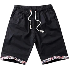 Летние большие размеры хлопок белье Мужчины Шорты шнурок мужской хип-хоп свободные по колено короткие брюки в стиле хип-хоп мужские 7xl 8xl хип-хоп