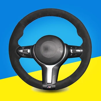 

Auto Braid On The Steering Wheel Cover for BMW F87 M2 F80 M3 F82 M4 M5 F12 F13 M6 F85 X5 M F86 X6 M F33 F30 M Car Steering Cover