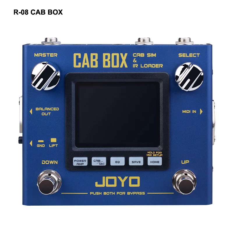

JOYO R-08 CAB BOX Guitar Multi Effects Pedal IR Box Simulation IR Loader Electric Guitar Effects Processor Stereo MIDI Devices