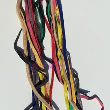 Натуральная кожа Овчина кожа отделка 20 шт./лот/разноцветные стринги спирально-намотанные DIY Материал оверлок вязаные стринги