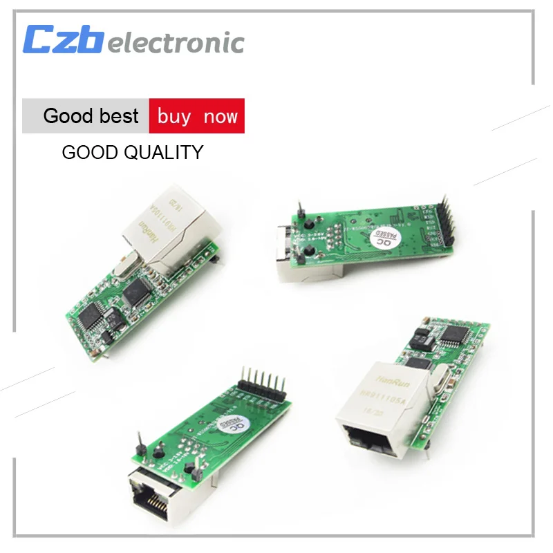 Топ Ethernet для ttl RS232 последовательный ТТЛ к конвертеру TCP/IP RJ45 преобразователь
