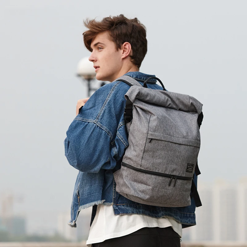 15,6 palců Laptop Backpack Muži cestovní Bagpack Vodotěsné proti krádeži batohy Vysokoškolští studenti Školní taška pro dospívající chlapce