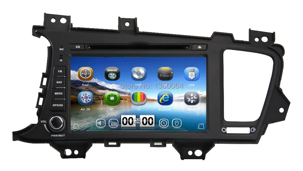 Discount 8 inch 2 din Car DVD Player for KIA K5 Kia OPTIMA 2011 2012 with GPS Navigation Bluetooth Radio Stereo USB/SD 3G host 0