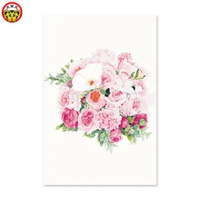 Картина по номерам художественная краска по номерам Розовые розы расписаны вручную для украшения дома в китайском стиле