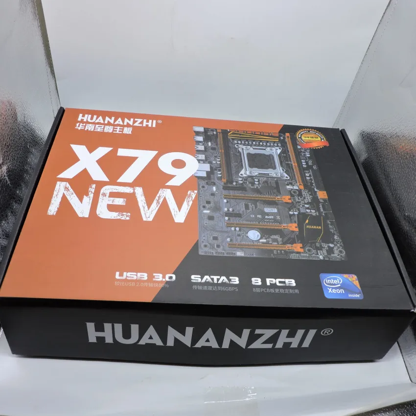 Материнская плата HUANAN Deluxe X79 LGA2011 3* PCI-E x16 Слоты 2* SATA3.0 поддержка 4*16G память 7,1 Звуковая дорожка crossfire