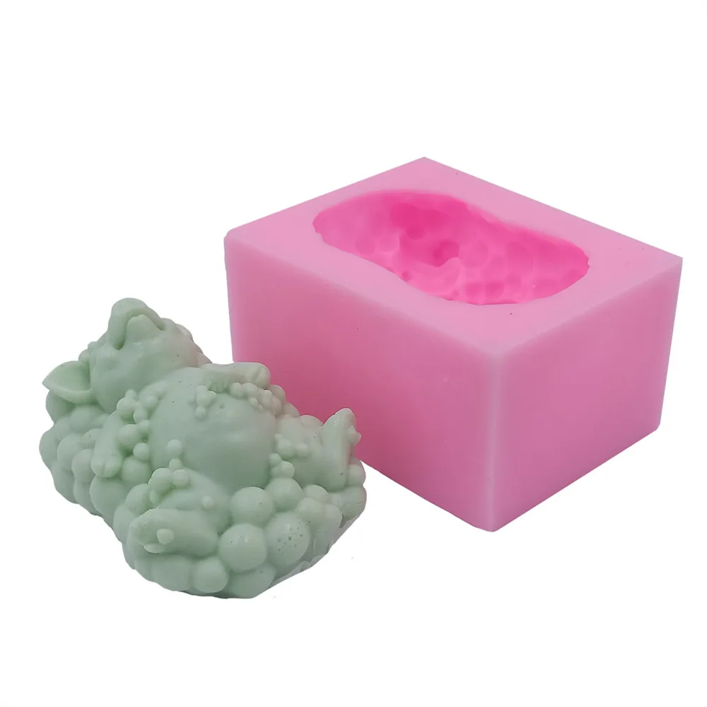 Ленивая свинья DIY мыло прессформа свечи 3D силиконовая форма для изготовления