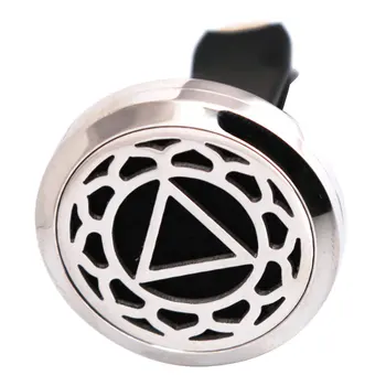 

New Pattern Flower 30mm Diffuser 316 Stainless Steel Car Aroma Locket Essential Oil Car Diffuser Locket Free 50Pcs Pads