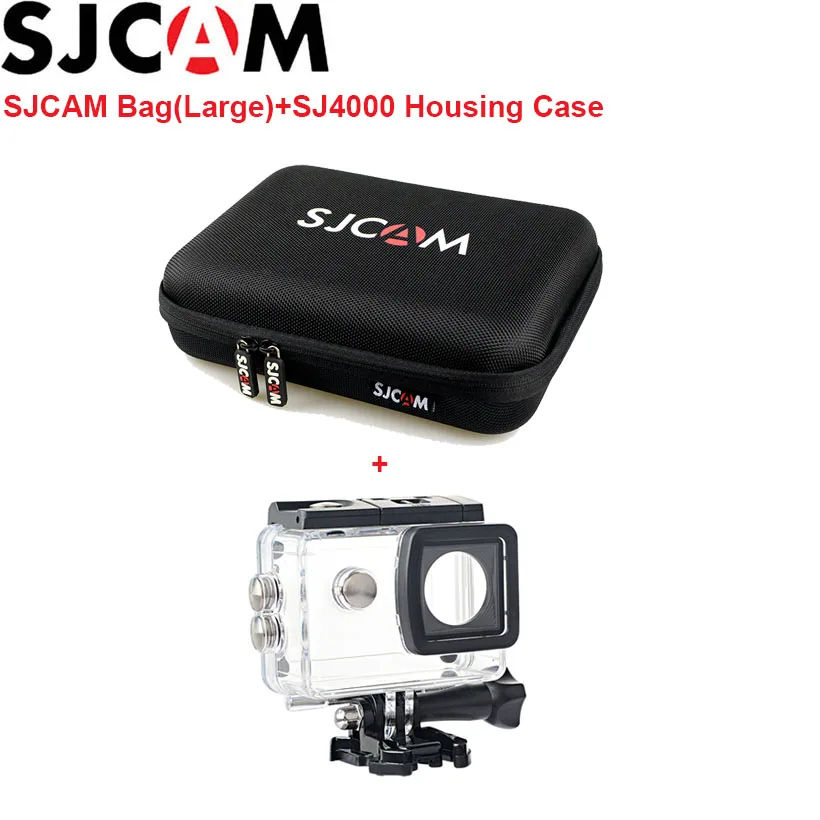 SJCAM SJ4000 набор аксессуаров водонепроницаемый корпус чехол для SJ4000 WiFi сумка для хранения для SJ4000 воздушный штатив монопод для SJCAM SJ4000 - Цвет: Option 3