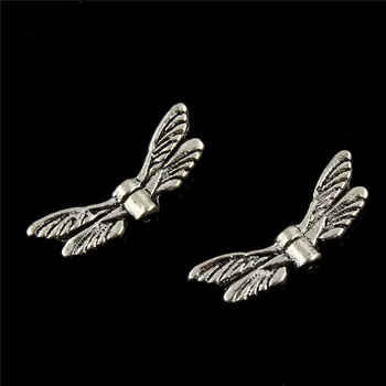 

20pcs/lot Antique dragonfly wing Pendant Charms Jewellery Findings 20*6mm Fit Vintage Jewelry Pendants DIY handmade