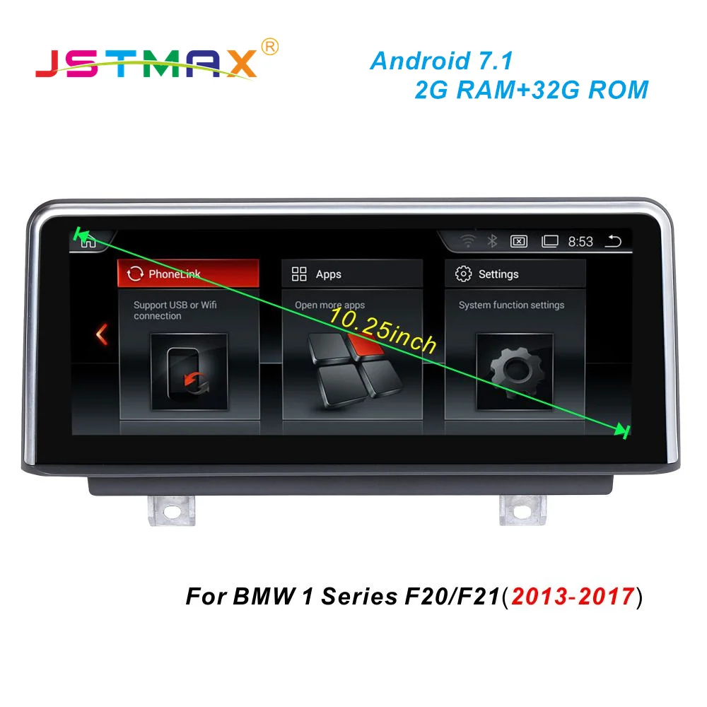 JSTMAX Android 7 1 Автомобильный GPS Navi радио головное устройство плеер для BMW серии F20/F21