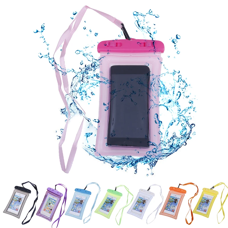 Waterproof Smartphone Case for Phone Pouch Bag Underwater Clear PVC Sealed Phone Case for Smart Phones