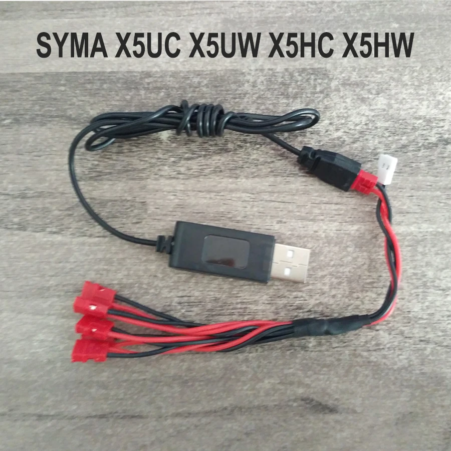 Syma X5UC X5UW RC Quadcopter Spare Parts Original USB Charger + 5 in 1 Multi-function charging Cable For X5HC X5HW charging cable 1 for 5 battery charger for syma x5hw x5hc rc drone accessories spare parts helicopter quadcopter kits