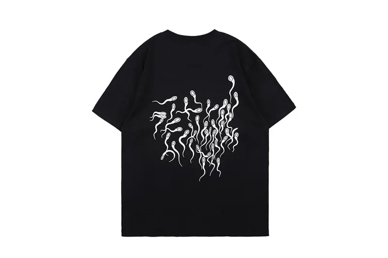 Dark Icon Strong Survive T-shirt Men Summer Crew Neck Hip Hop Tshirt Black Cotton Tee Shirts Streetwear Clothes