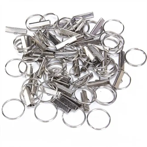 

50 Sets Key Fob Chain Hardware--Used for Making Key Fobs Key Chains or Wristlets