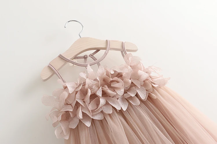 JIOROMY/платье для девочек; Новинка года; летняя сетчатая Одежда для девочек; розовое платье принцессы с аппликацией; Детская летняя одежда; платье для маленьких девочек; k1