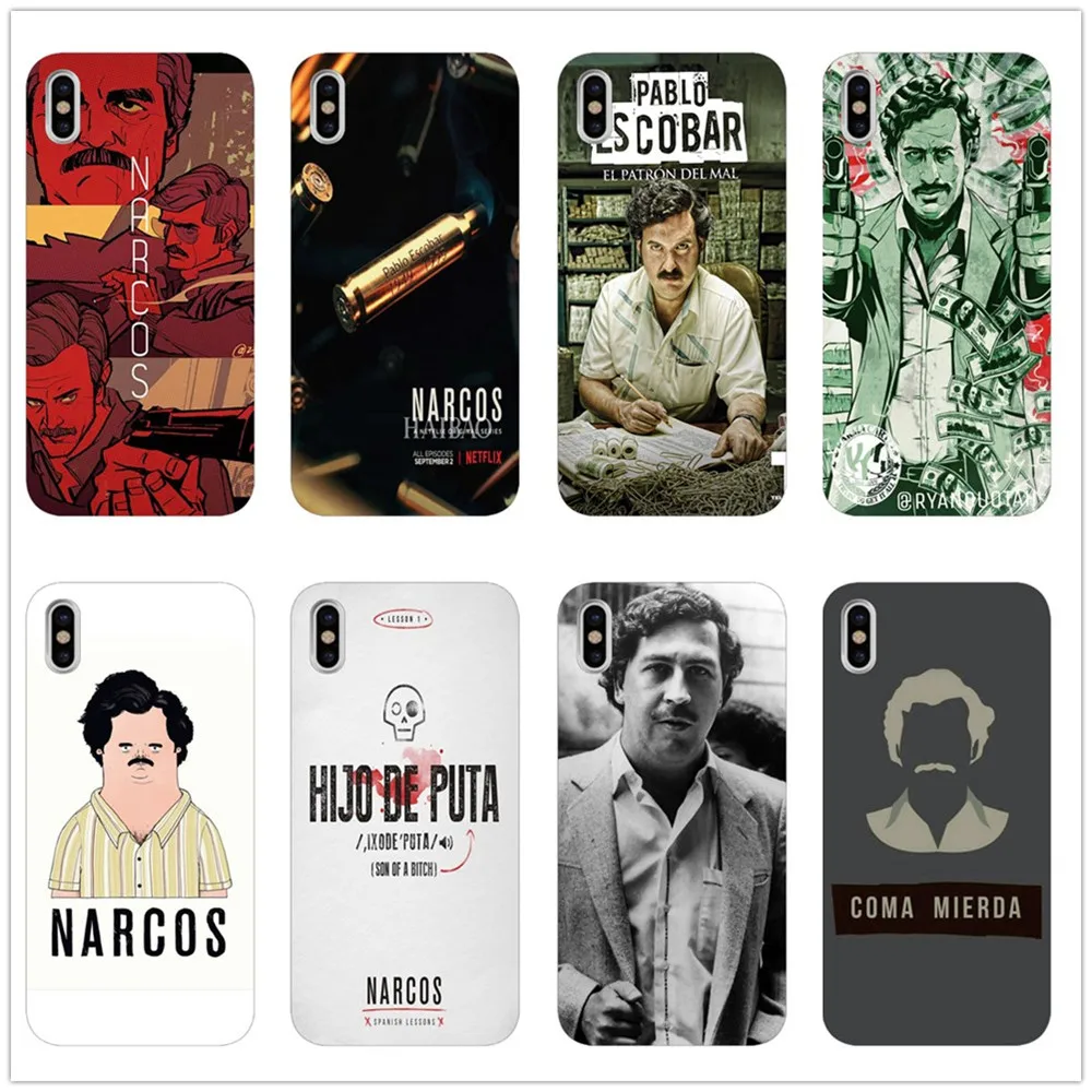 Narcos ТВ серия Пабло Эскобар Новинка Fundas Мягкий ТПУ чехол для телефона iPhone 8 7 6S XS MAX 5