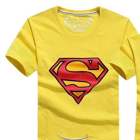 Новинка; футболки с рисунком Супермена для семьи 9 цветов, летние Семейные комплекты Комплекты с рисунками для мамы, папы, сына и дочки, HC315 - Цвет: Yellow