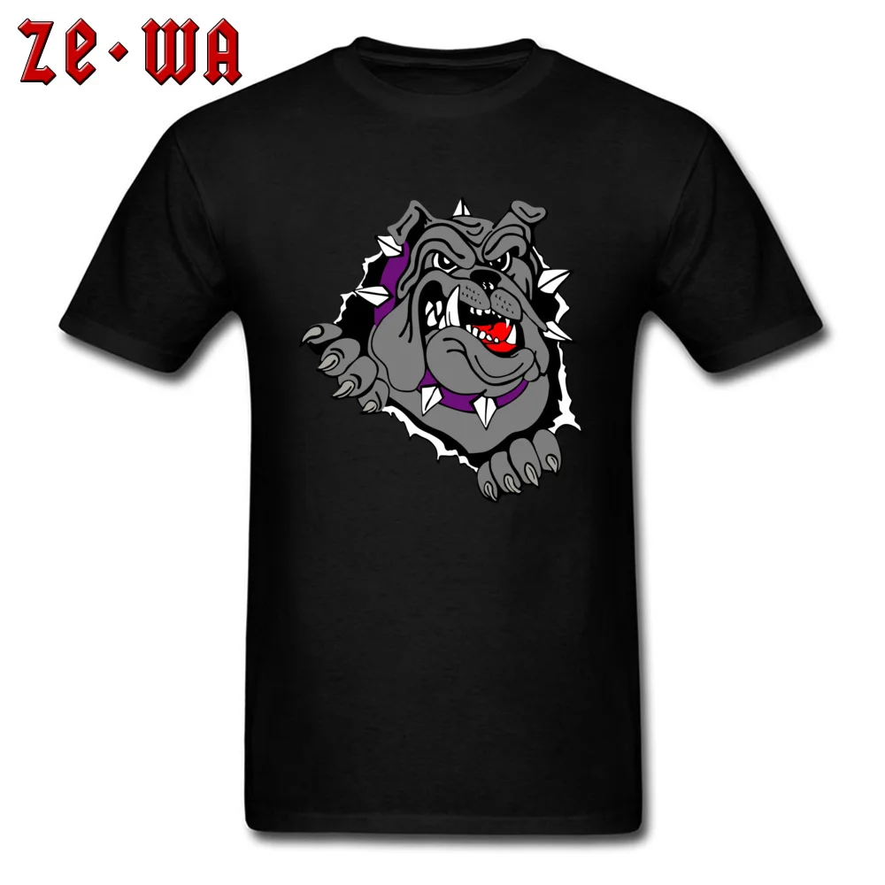 Bulldog T-Shirt Short Sleeve Leisure Cute Men's Summer Tops Shirt Leisure Tops Shirt O Neck All Cotton Free Shipping Bulldog black