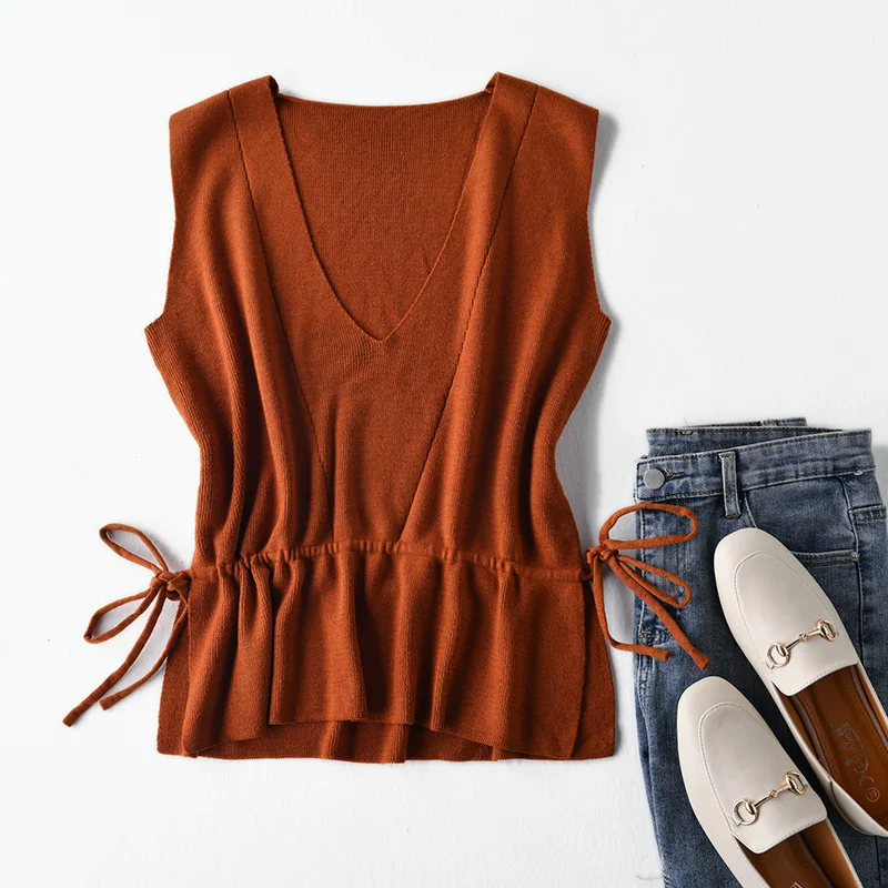 new sweater vest women fine wool material sleeveless sweater V collar pullover female fashion vest sweaters new sweater vest women fine wool material sleeveless sweater V collar pullover female fashion vest sweaters