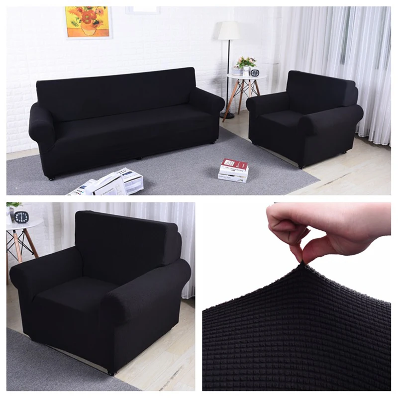 Вязаный чехол для дивана чехлы полноразмерный флисовый из эластичной ткани