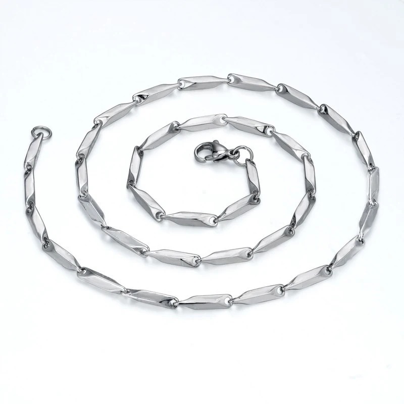 Ожерелье и браслет из нержавеющей стали 3 мм|Ювелирные наборы| |
