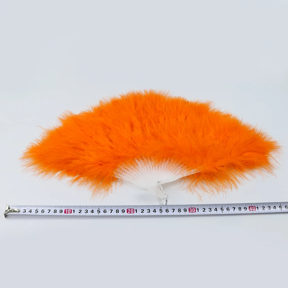 8 orange fluffy turkey fan 2