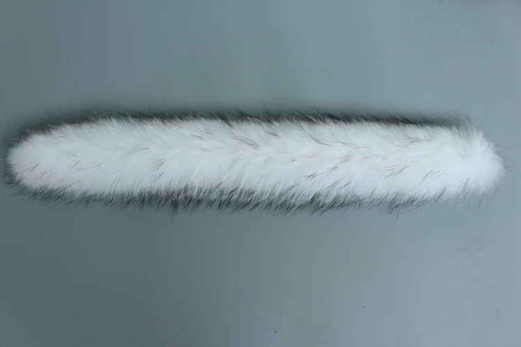 natural real raccoon fur hoody trim collar (13)
