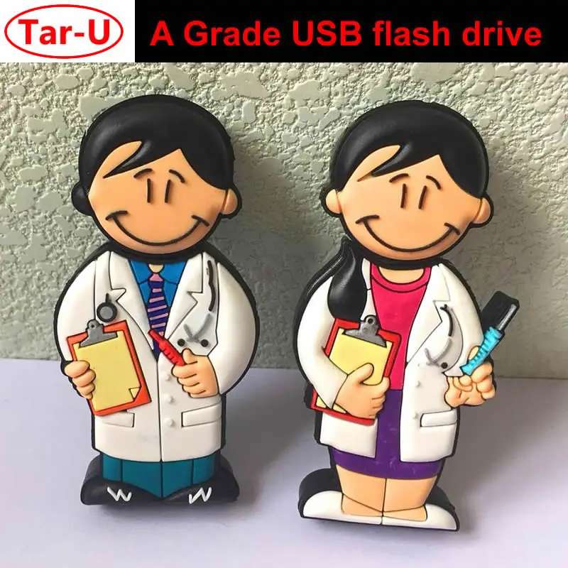 Бесплатная доставка: 100 шт. usb флеш накопитель в виде медсестры 4 ГБ 8 16 32 ГБ|usb flash drive
