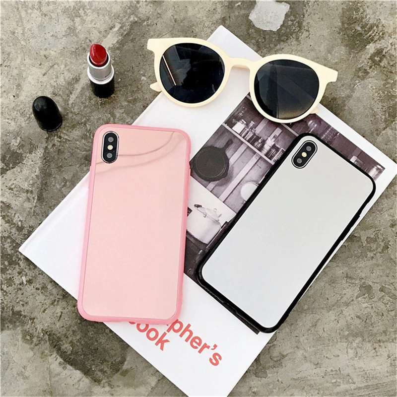 Eletei блестящее зеркало телефон чехол для iPhone 6 S 7 8plus X XR XS Max C зеркальным покрытием