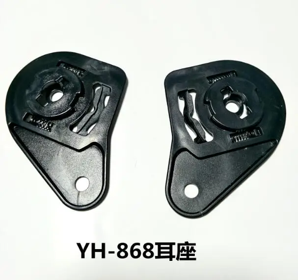 YOHE половина уход за кожей лица Мотоцикл шлемы YH-868 двойные линзы 3/4 для четыре сезона мотоцикл безопасный 868 база одна пара - Цвет: Черный