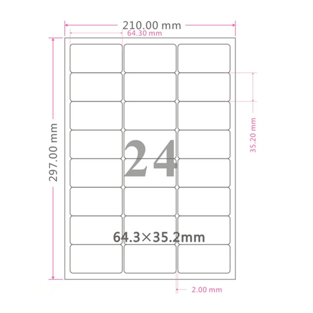 rectangle sticker sizes