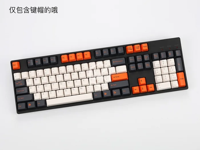 Taihao abs двойные брелки для diy игровой механической клавиатуры цвет wangziru синий белый серый красный оранжевый фиолетовый - Цвет: keycaps color carbon