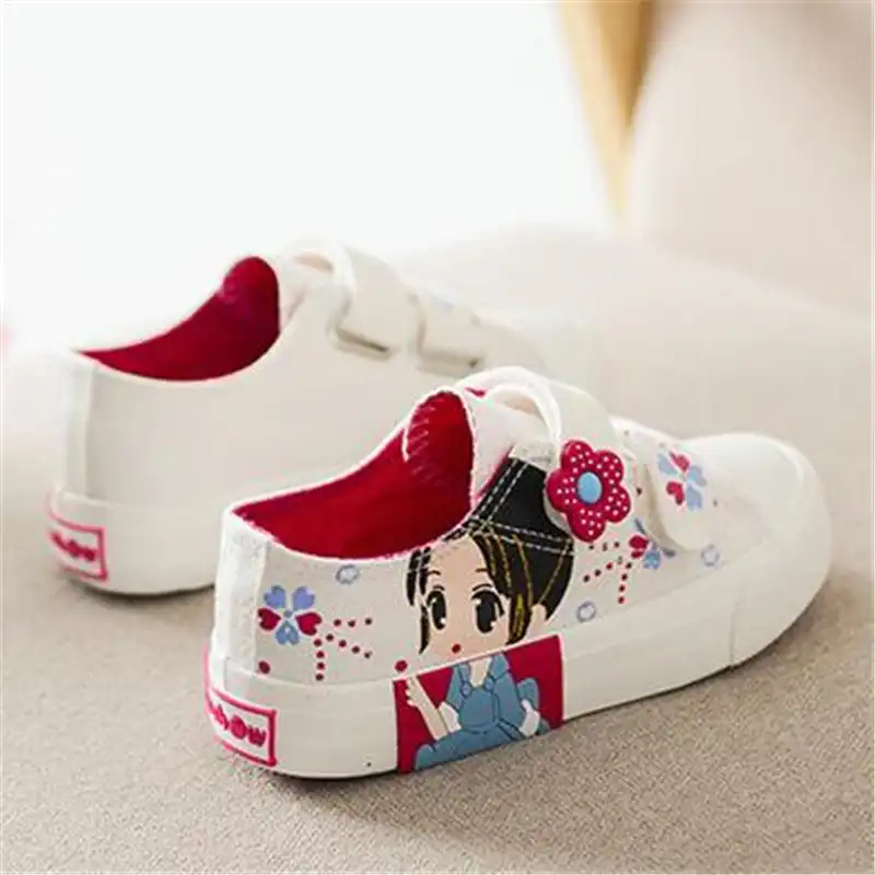 Kids Girls Fashion Hollow Out Flowers Slip On Loafers Casual Walking Shoes