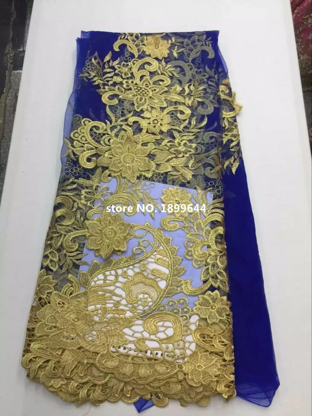 Free Shipping African swiss voile lace high quality Fabric 5 Yards High French Tulle For Gold Color.ML945 | Дом и сад