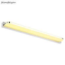 Wall light fixture LED Bathroom lamps Over Mirror light Modern Stainless Steel Sconce Wall Lights Bath Makeup Vanity Lighting vintage wall sconce industrial wall lamps wrought iron lamp for bathroom vanity lights porch light night light lighting fixture