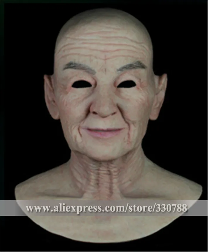 

[SF-N9] Top quality realistic silicone masks, old man mask, mens masquerade masks christmas, full head halloween mask