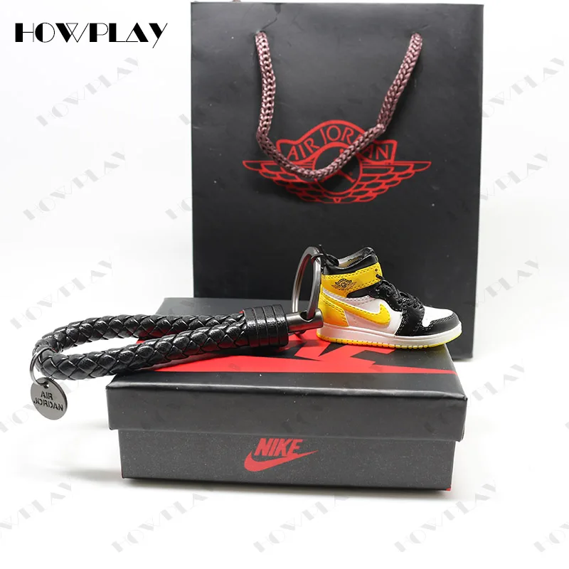 HowPlay 3D Мини кроссовки сумка для ключей амулеты air jordan кольцо на Рюкзак Кулон