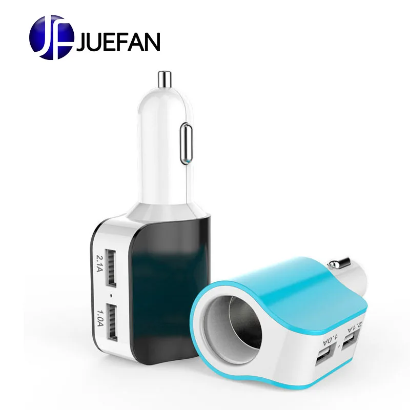 Car charger dual USB cigarette lighter car 12-24 universal mobile phone tablet three-in-one | Автомобили и мотоциклы