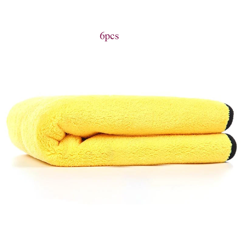 

6PCS Thicken Car Towel Drying Cleaning Wash Cloth Auto Window Cleaning Cloth Washing Fabric