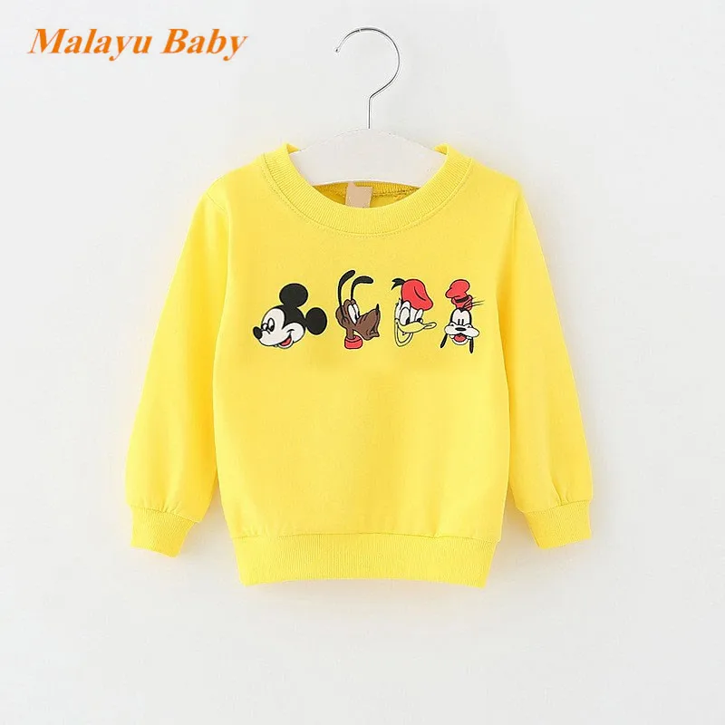 

Malayu baby toddler boy clothes autumn new girl baby long sleeve cartoon sweatshirt girl clothes boy pullover baby clothes