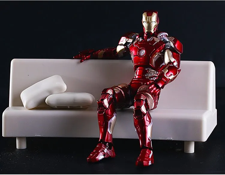 Marvel Железный человек Mark MK 42 43 с диванной ПВХ фигурка коллекция игрушек модель