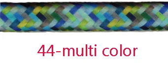 2 м 3 м 5 м 10 м VDE 2 шнура 0,75 мм2 цветной текстильный тканевый кабель винтажный светильник Электрический провод - Цвет: 44 multi color