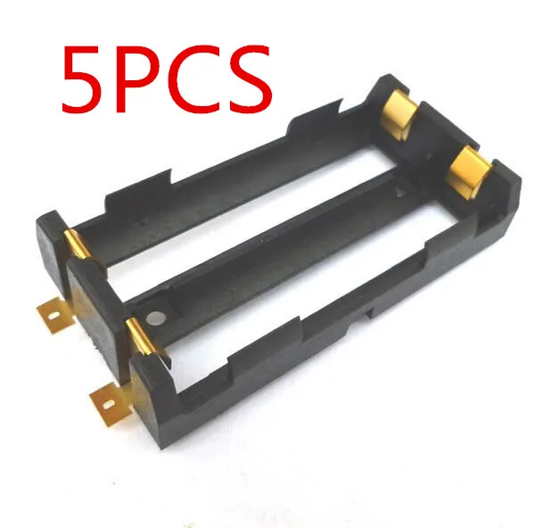 5 шт./лот высокое качество 2X18650 батарея держатель SMD с бронзовые значки 18650 коробка