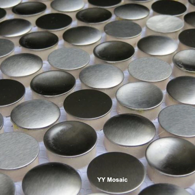 Stainless Steel Penny Round Backsplash 1sf Penny Circle Stainless