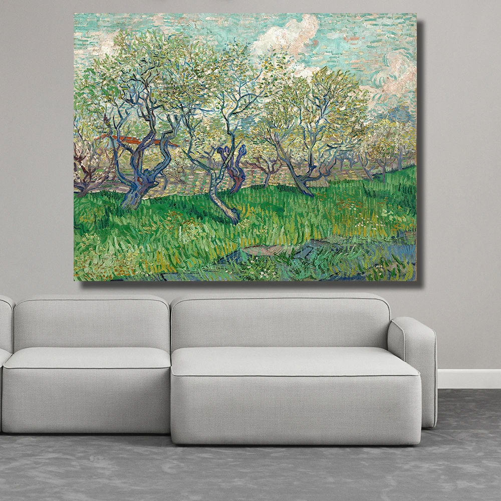 

Landscape Trees in Blossom oil painting on Canvas wall painting picture for Living Room Home Decor Wall Art No framed