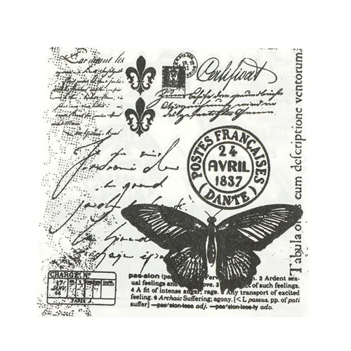 

20pcs Black Butterfly Vintage Decoupage Food-grade Table Paper Napkins Wedding Birthday Party Decor Supplies 33x33cm