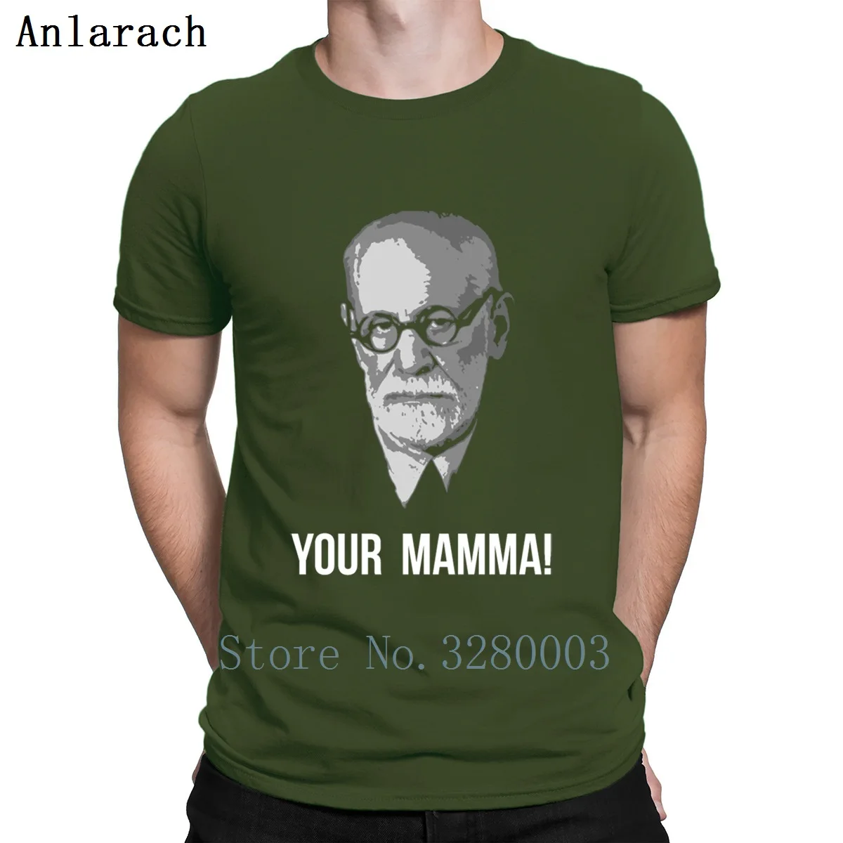 Футболка с надписью Your Mamma Freud весенне осенняя футболка защитой от морщин крутая