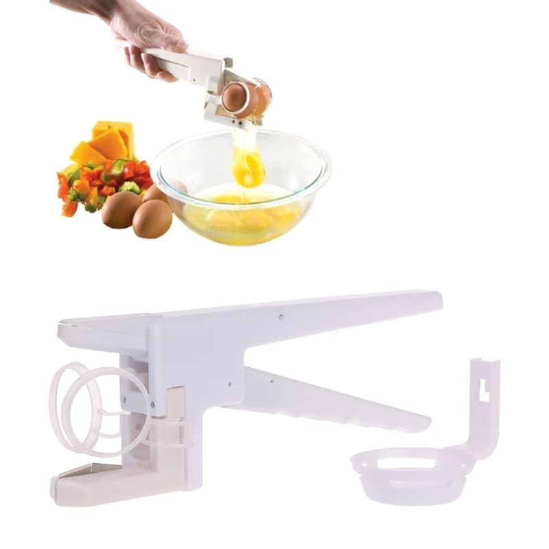 

MEXI 2pcs/set Durable Egg Cracker Handheld Separator Cutter Dividers Slicer Kitchen Gadget Tools New Home Kitchen Accessory