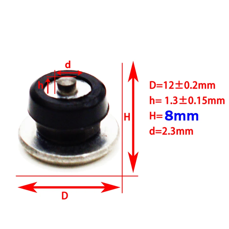 100pcs/lot Car Tires Studs Spikes Wheel Car 12x8mm Snow Chains For Vehicle Truck Motorcycle Tires Winter Universal